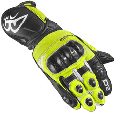 Мотоциклетные перчатки Berik ST-Evo с длинными манжетами, желтый/черный
