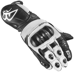 Мотоциклетные перчатки Berik ST-Evo с длинными манжетами, черный/белый