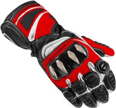 Мотоциклетные перчатки Arlen Ness Yakun Evo, черный/белый/красный