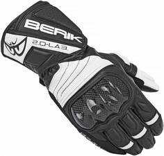 Мотоциклетные перчатки Berik Zoldar с защитой ТПУ на пальцах и запястье, черный/белый