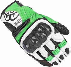 Мотоциклетные перчатки Berik NexG с защитой от стирания, черный/белый/зеленый