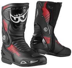 Мотоциклетные ботинки Berik Shaft 3.0 с сетчатой подкладкой, черный/красный
