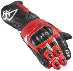Мотоциклетные перчатки Berik ST-Evo с длинными манжетами, красный/черный