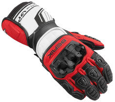 Мотоциклетные перчатки Berik Track Pro с регулируемыми запястьями, черный/красный/белый