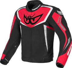 Мотоциклетная текстильная куртка Berik Bad Eye водонепроницаемая, черный/белый/красный