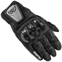 Мотоциклетные перчатки Berik Namib с предварительно изогнутым палецем, черный