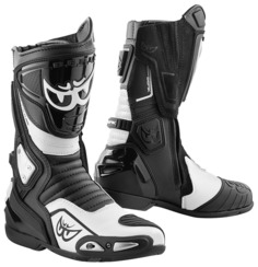 Мотоциклетные ботинки Berik Donington с сетчатой подкладкой, черный/белый