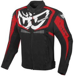 Мотоциклетная текстильная куртка Berik Radic Evo водонепроницаемая, черный/красный