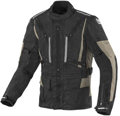 Мотоциклетная текстильная куртка Berik Spencer водонепроницаемая, черный/бежевый