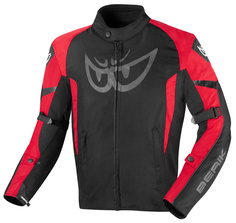 Мотоциклетная текстильная куртка Berik Tourer Evo водонепроницаемая, черный/красный