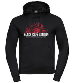 Толстовка Black-Cafe London Fast Live с логотипом, черный