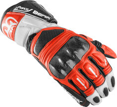 Мотоциклетные перчатки Berik Namib Pro с усиленной боковиной, черный/белый/красный