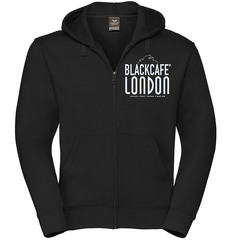 Худи Black-Cafe London Classic с логотипом, черный/белый