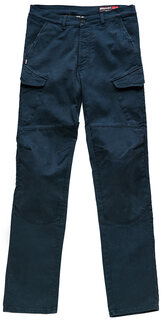 Мотоциклетная текстильные брюки Blauer Stuart Cargo Canvas с защитой тазобедренного сустава, синий