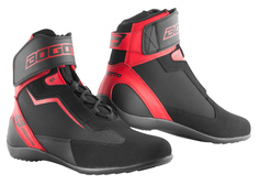 Мотоциклетные ботинки Bogotto Mix с укреплением на лодыжке, черный/красный