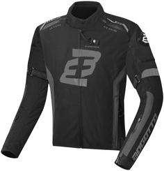 Мотоциклетная текстильная куртка Bogotto GPX водонепроницаемая, черный/серый