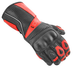 Мотоциклетные перчатки Bogotto Sprint со светоотражающими полосками, черный/красный