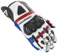 Мотоциклетные перчатки Bogotto Grand Champ с короткими манжетами, белый/красный/синий