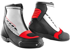 Мотоциклетные ботинки Bogotto Lap с укреплением на лодыжке, белый/черный/красный