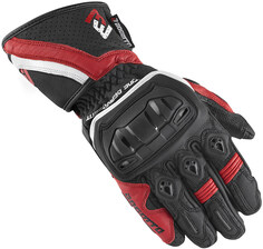 Мотоциклетные перчатки Bogotto Losail с длинными манжетами, черный/красный/белый