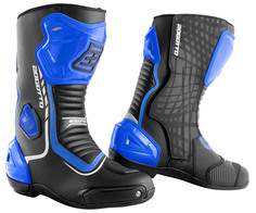 Мотоциклетные ботинки Bogotto Race-X с укреплением на лодыжке, черный/синий/белый