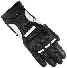 Мотоциклетные перчатки Bogotto SPA с регулируемыми манжетами, черный/белый