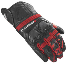Мотоциклетные перчатки Bogotto Grand Champ с короткими манжетами, черный/красный
