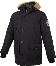 Текстильная куртка Booster City Tech с капюшоном, черная