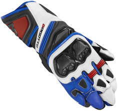 Мотоциклетные перчатки Bogotto Veloce с длинными манжетами, черный/синий/белый
