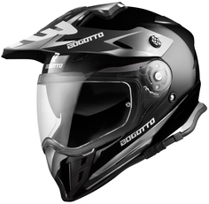 Шлем Bogotto V331 Enduro с логотипом, черный