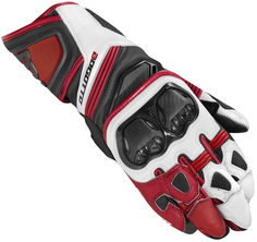 Мотоциклетные перчатки Bogotto Veloce с длинными манжетами, черный/красный/белый