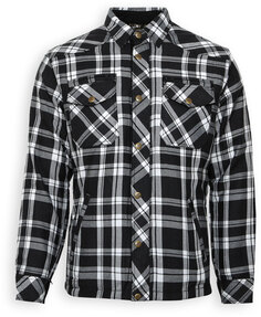 Рубашка Bores Lumberjack с длинным рукавом, черный/белый