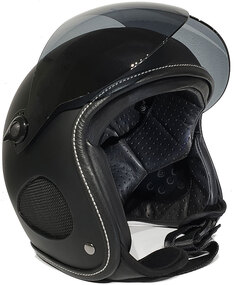 Реактивный шлем Bores Slight 2 Final Edition с козырьком, черный