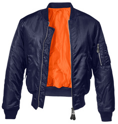 Куртка Brandit MA1 Classic с коротким воротником, темно-синий