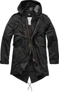 Куртка Brandit M51 US Parka с капюшоном, черный