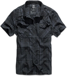 Рубашка Brandit Roadstar с коротким рукавом, черный/синий