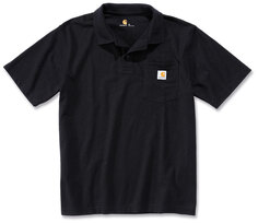 Рубашка поло Carhartt Contractors Work Pocket, черный