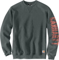 Свитшот Carhartt Crewneck Graphic, оливково-зеленый