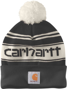 Шапка Carhartt Knit Cuffed Logo, черный