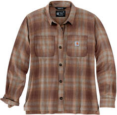 Рубашка женская Carhartt Midweight Flannel, коричневый