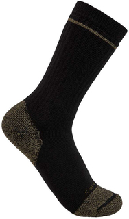 Носки Carhartt Cotton Blend Steel Toe Boot 2 шт, черный