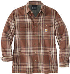 Рубашка Carhartt Flannel Sherpa Lined, коричневый