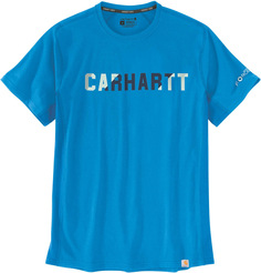 Футболка Carhartt Force Flex Block Logo, синий