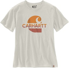 Футболка женская Carhartt Loose Fit Heavyweight Faded C Graphic, кремовый