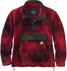 Пуловер Carhartt Relaxed Fit Fleece, темно-красный