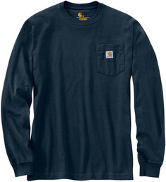 Рубашка с длинным рукавом Carhartt Workwear Pocket, темно-синий