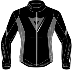 Куртка Dainese Veloce D-Dry мотоциклетная текстильная, черный/серый/белый