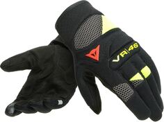 Перчатки Dainese VR46 Curb перфорированные для мотоциклистов, черный/красный/зеленый