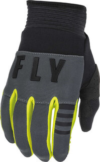 Перчатки Fly Racing F-16 молодежные для мотокросса, черный/серый/желтый