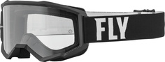 Очки Fly Racing Focus молодежные для мотокросса, черный/белый